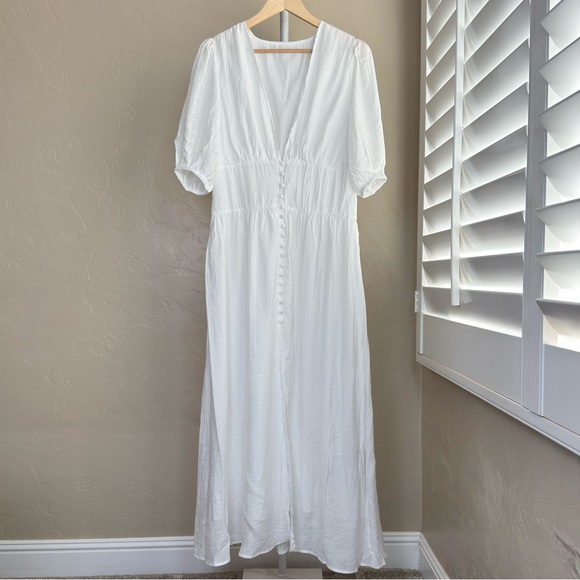 Commense White Button-Down Maxi Dress - Picture 2 of 9